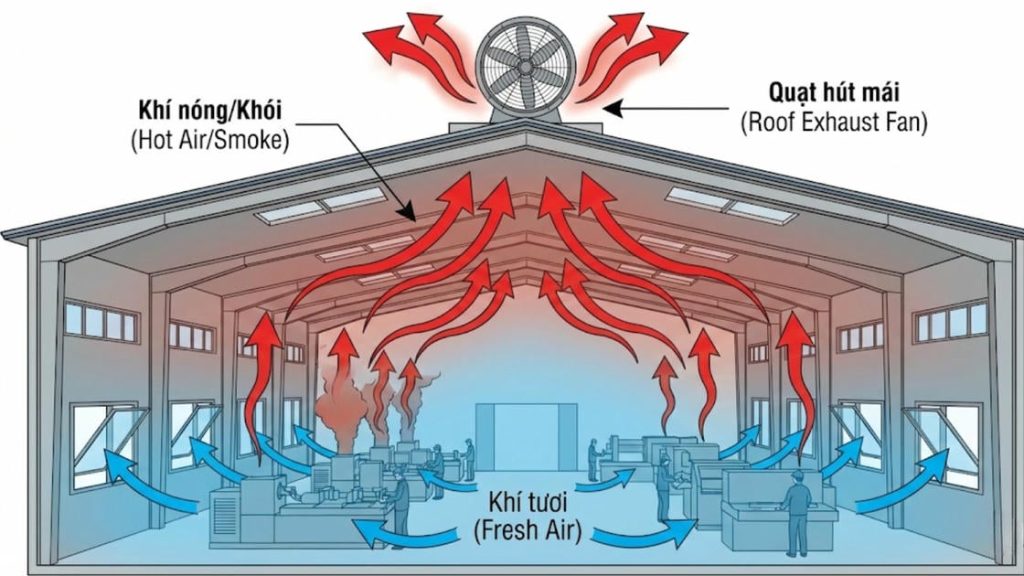 quạt hút mái vortex